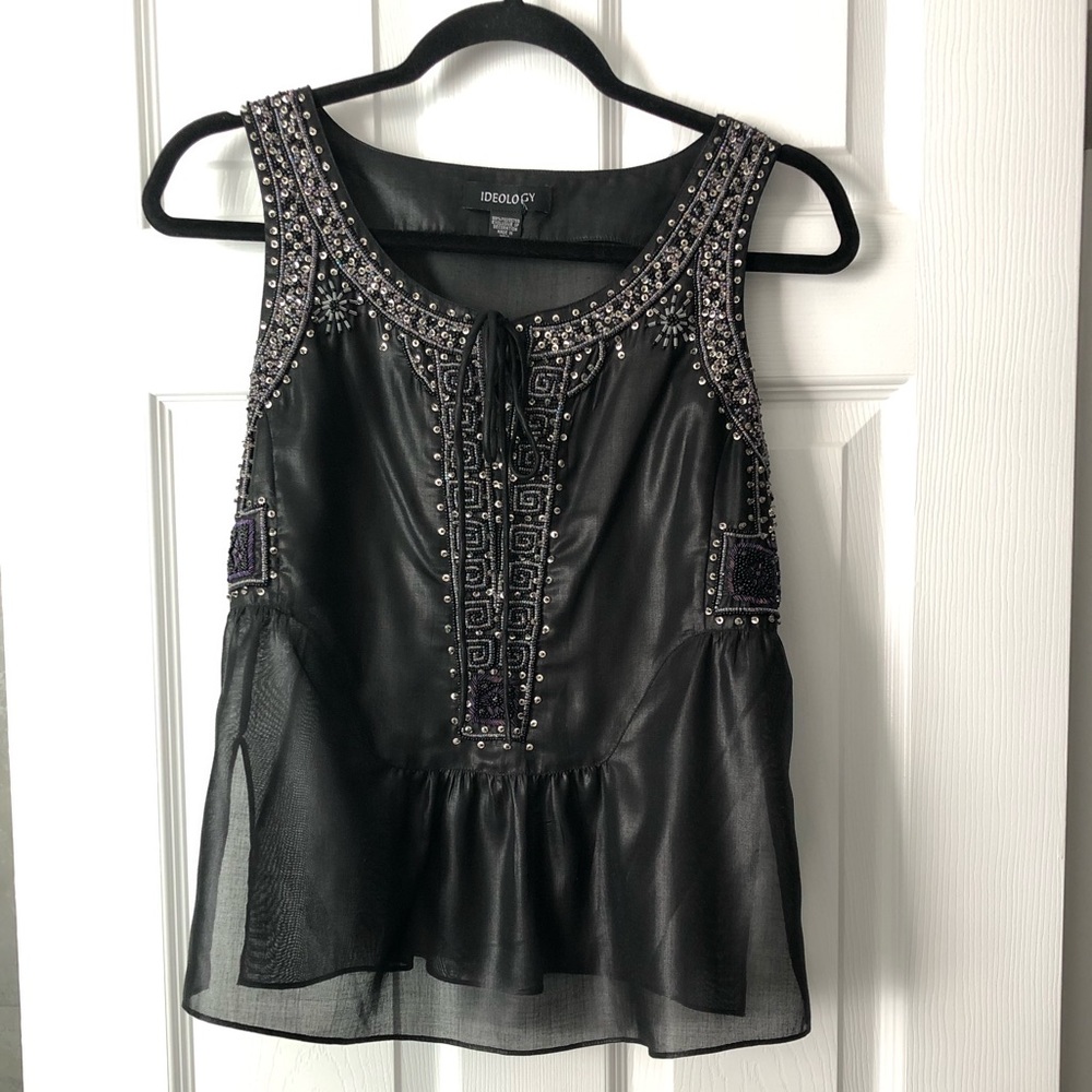 Ideology black sleeveless Top/Blouse size 4